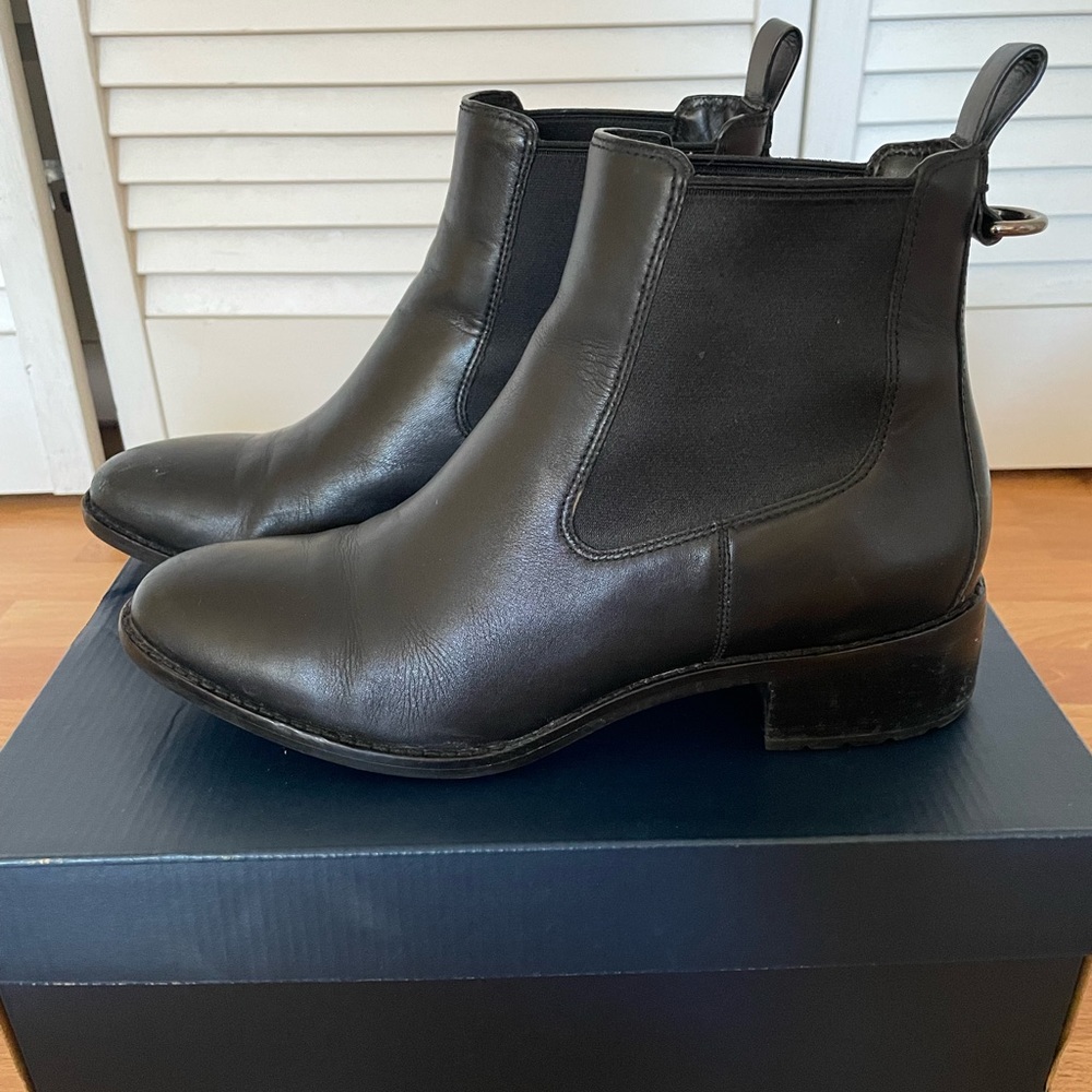 Cole Haan Waterproof Leather Black Bootie